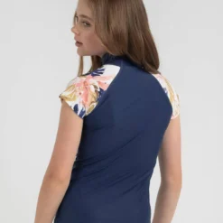 Rip Curl Girls' Sunset Waves Short Sleeve Rash Vest -Cheap Kiddo Cloth Store 20320869 01 LT XL