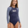 Roxy Girls' Go Further Long Sleeve Surfsuit -Cheap Kiddo Cloth Store 20320889 01 FT XL