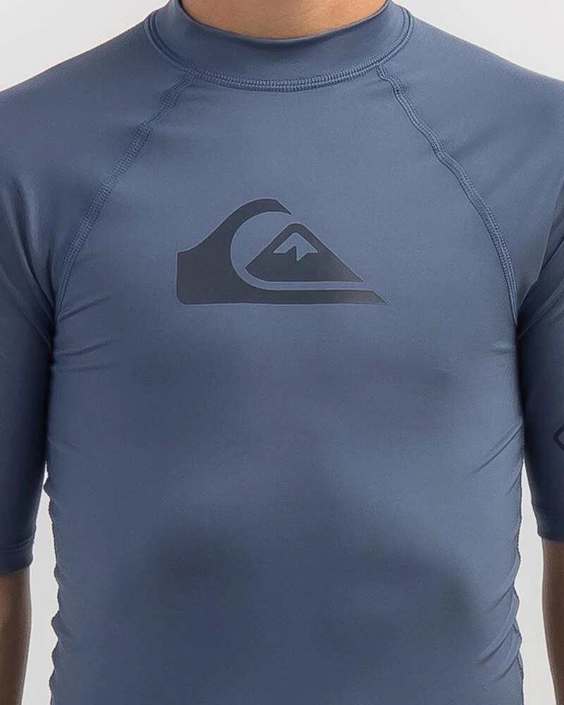 Quiksilver Boys' All Time Short Sleeve Rash Vest 6 Quiksilver Boys' All Time Short Sleeve Rash Vest - Image 4