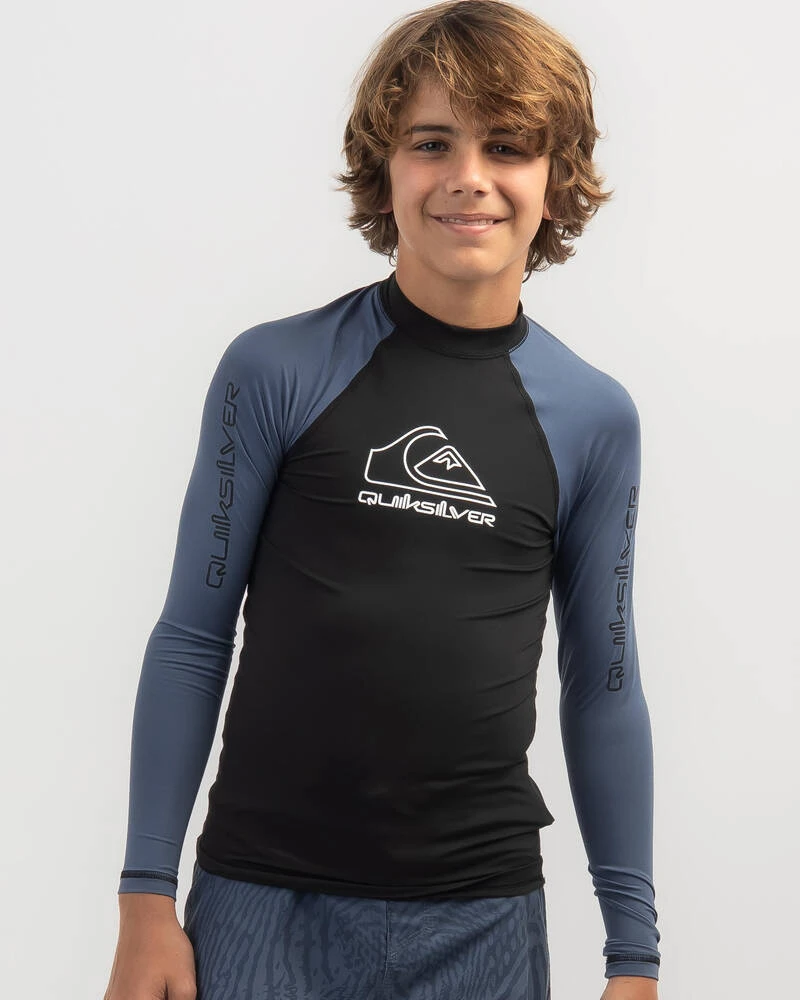 Quiksilver Boys' On Tour Long Sleeve Rash Vest 3 Quiksilver Boys' On Tour Long Sleeve Rash Vest