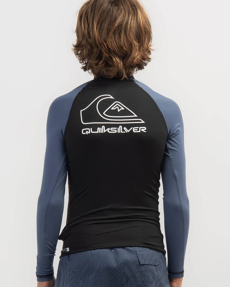 Quiksilver Boys' On Tour Long Sleeve Rash Vest 5 Quiksilver Boys' On Tour Long Sleeve Rash Vest - Image 3