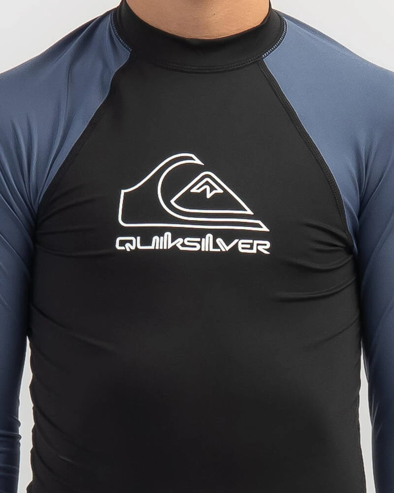 Quiksilver Boys' On Tour Long Sleeve Rash Vest 6 Quiksilver Boys' On Tour Long Sleeve Rash Vest - Image 4