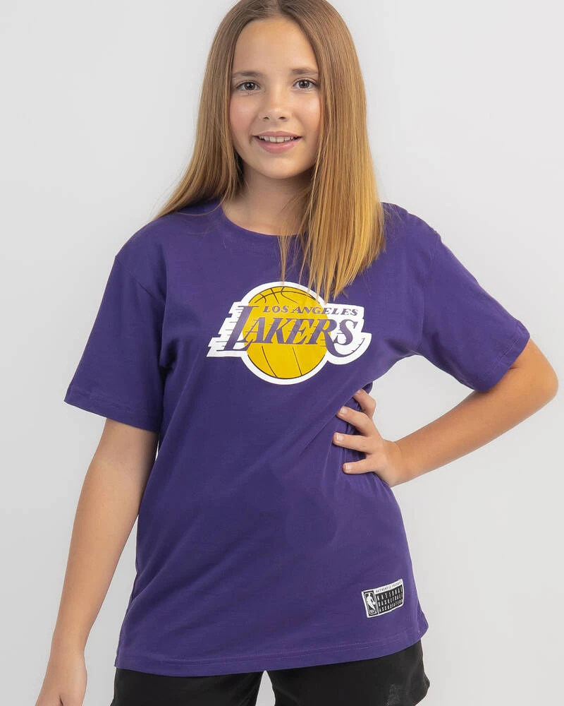 Mitchell & Ness Girls' NBA Front Logo T-Shirt 3 Mitchell & Ness Girls' NBA Front Logo T-Shirt