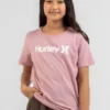 HURLEY Girls' OAO Core T-Shirt 2 HURLEY Girls' OAO Core T-Shirt -Cheap Kiddo Cloth Store 20339674 03 FT XL