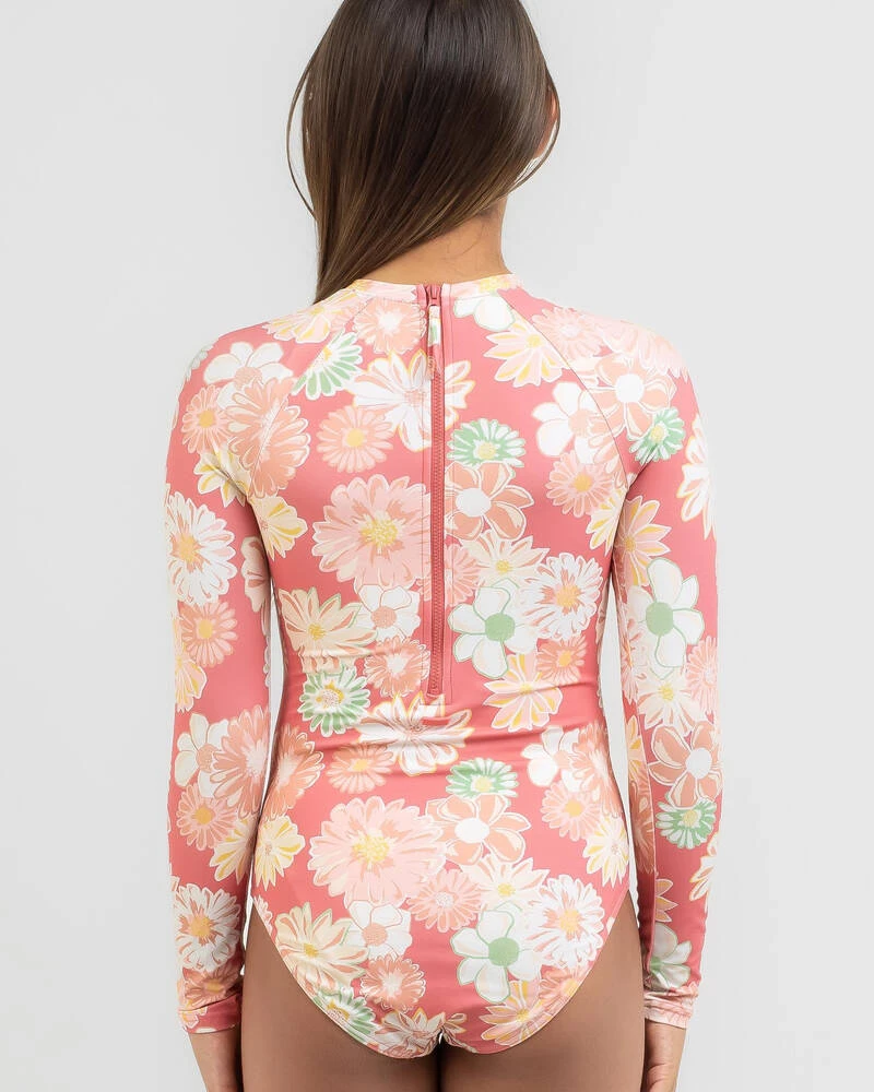 Roxy Girls' Vintage Mood Story Long Sleeve Surfsuit 5 Roxy Girls' Vintage Mood Story Long Sleeve Surfsuit - Image 3