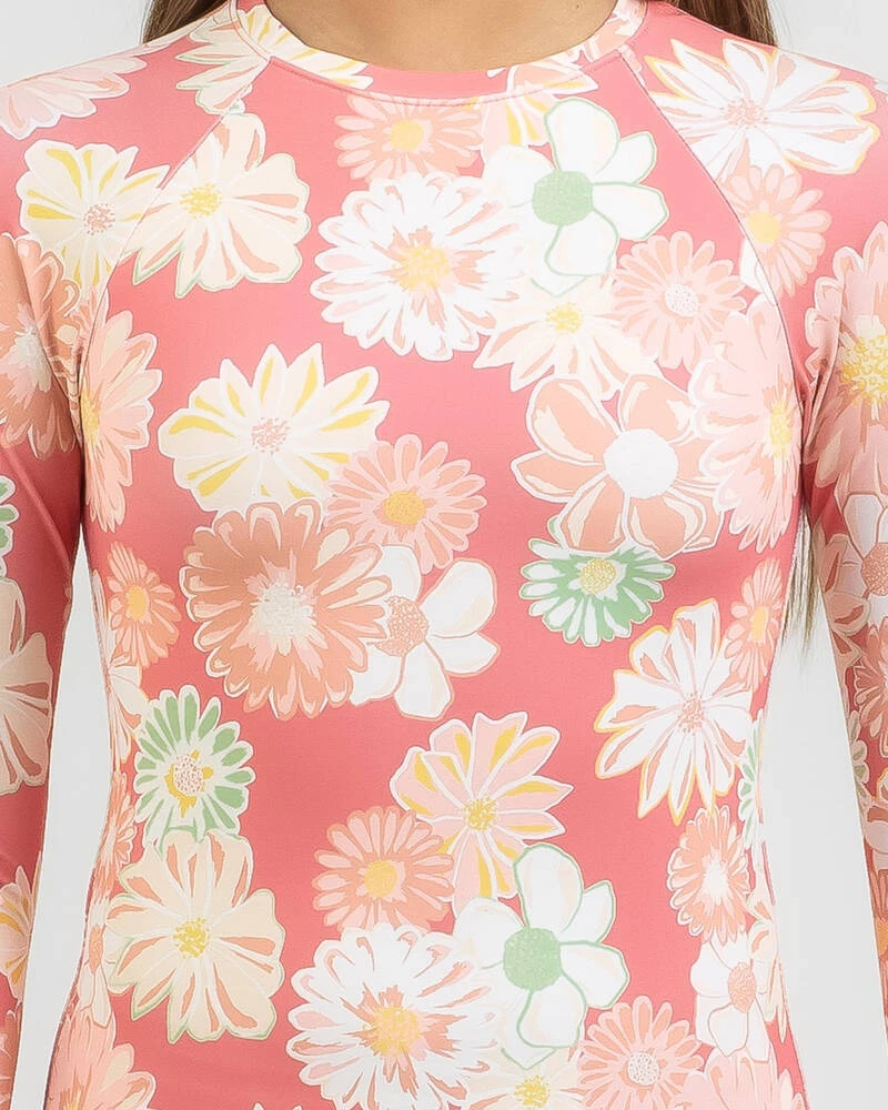 Roxy Girls' Vintage Mood Story Long Sleeve Surfsuit 6 Roxy Girls' Vintage Mood Story Long Sleeve Surfsuit - Image 4