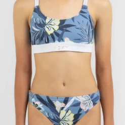 Girls' Roxy Sporty Spirit Bralette Set -Cheap Kiddo Cloth Store 20341226 01 RT XL