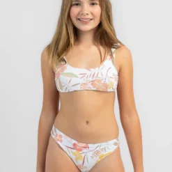 Roxy Girls' Life Enjoyers Bralette Bikini Set