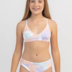 Rip Curl Girls' Surf Check Bikini Set -Cheap Kiddo Cloth Store 20341283 01 RT XL