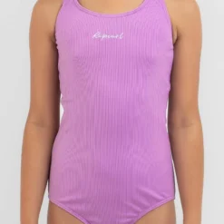 Rip Curl Girls' Luxe Rib One Piece Swimsuit 9 Rip Curl Girls' Luxe Rib One Piece Swimsuit -Cheap Kiddo Cloth Store 20341297 02 RT XL
