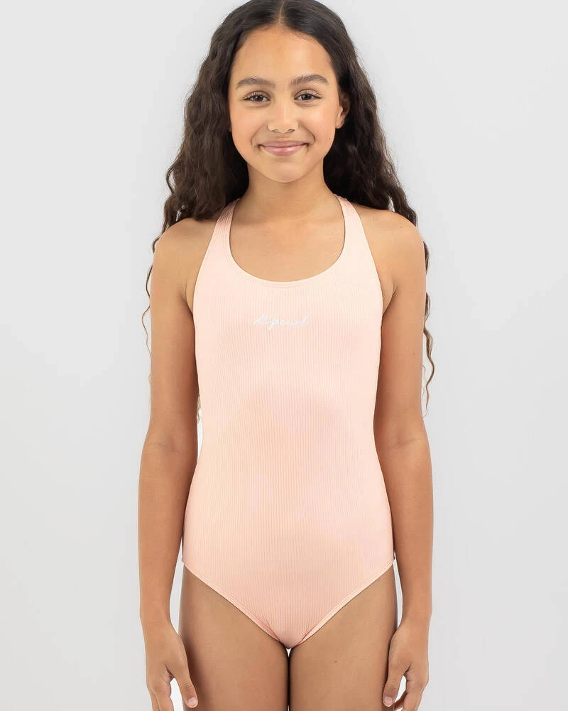 Rip Curl Girls' Luxe Rib One Piece Swimsuit 6 Rip Curl Girls' Luxe Rib One Piece Swimsuit - Image 4