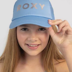 Roxy Girls' Reggae Town Trucker Cap -Cheap Kiddo Cloth Store 20341793 01 BK XL