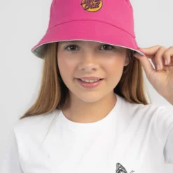 Santa Cruz Girls' Other Dot Reversible Bucket Hat -Cheap Kiddo Cloth Store 20342143 01 BK XL