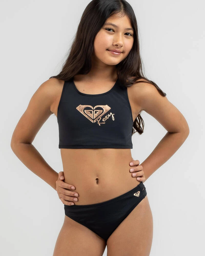 Roxy Girls' Core Bikini Set 3 Roxy Girls' Core Bikini Set