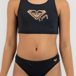 Roxy Girls' Core Bikini Set 9 Roxy Girls' Core Bikini Set -Cheap Kiddo Cloth Store 20342229 02 RT XL