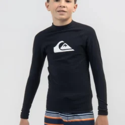 Quiksilver Boys' Heater Long Sleeve Rash Vest