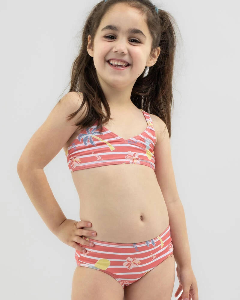 Roxy Toddlers' Little Pineapple Bralette Bikini Set 3 Roxy Toddlers' Little Pineapple Bralette Bikini Set