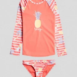 Roxy Toddlers' Little Pineapple Long Sleeve Rash Vest Set 9 Roxy Toddlers' Little Pineapple Long Sleeve Rash Vest Set -Cheap Kiddo Cloth Store 20342531 01 RT XL