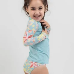 Roxy Toddlers' Holiday Flower Long Sleeve Rash Vest Set 7 Roxy Toddlers' Holiday Flower Long Sleeve Rash Vest Set -Cheap Kiddo Cloth Store 20342536 01 BK XL