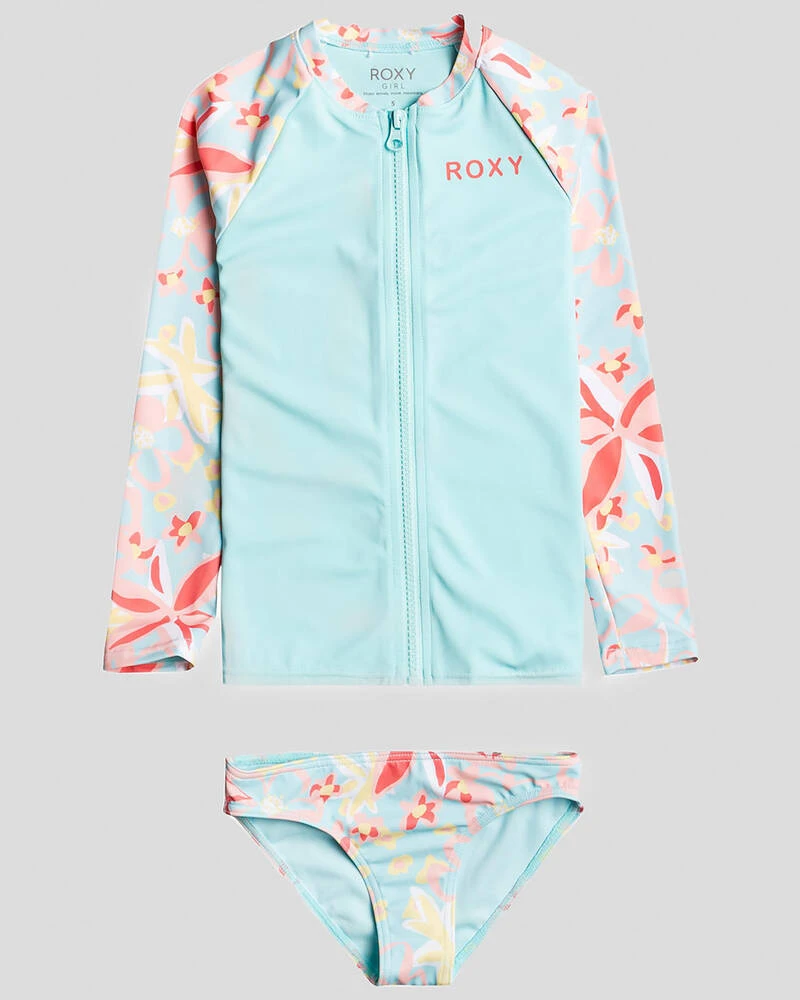 Roxy Toddlers' Holiday Flower Long Sleeve Rash Vest Set 5 Roxy Toddlers' Holiday Flower Long Sleeve Rash Vest Set - Image 3
