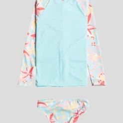 Roxy Toddlers' Holiday Flower Long Sleeve Rash Vest Set 9 Roxy Toddlers' Holiday Flower Long Sleeve Rash Vest Set -Cheap Kiddo Cloth Store 20342536 01 RT XL