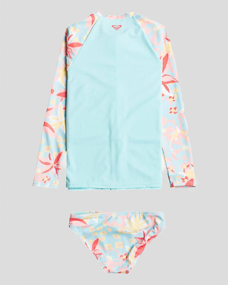 Roxy Toddlers' Holiday Flower Long Sleeve Rash Vest Set 6 Roxy Toddlers' Holiday Flower Long Sleeve Rash Vest Set - Image 4