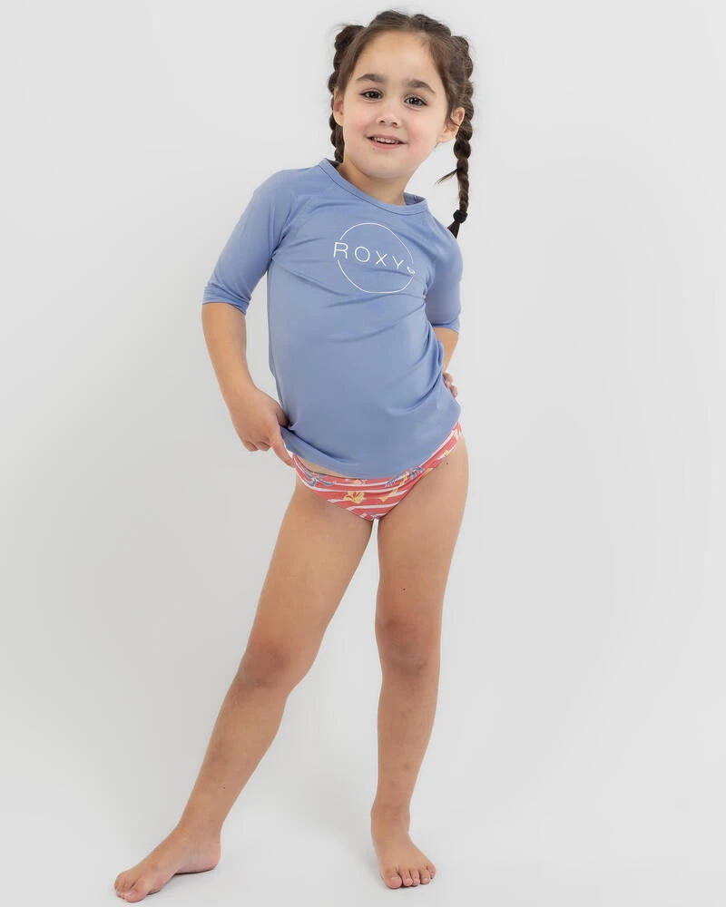 Roxy Toddlers' Beach Classics Short Sleeve Rash Vest 4 Roxy Toddlers' Beach Classics Short Sleeve Rash Vest - Image 2