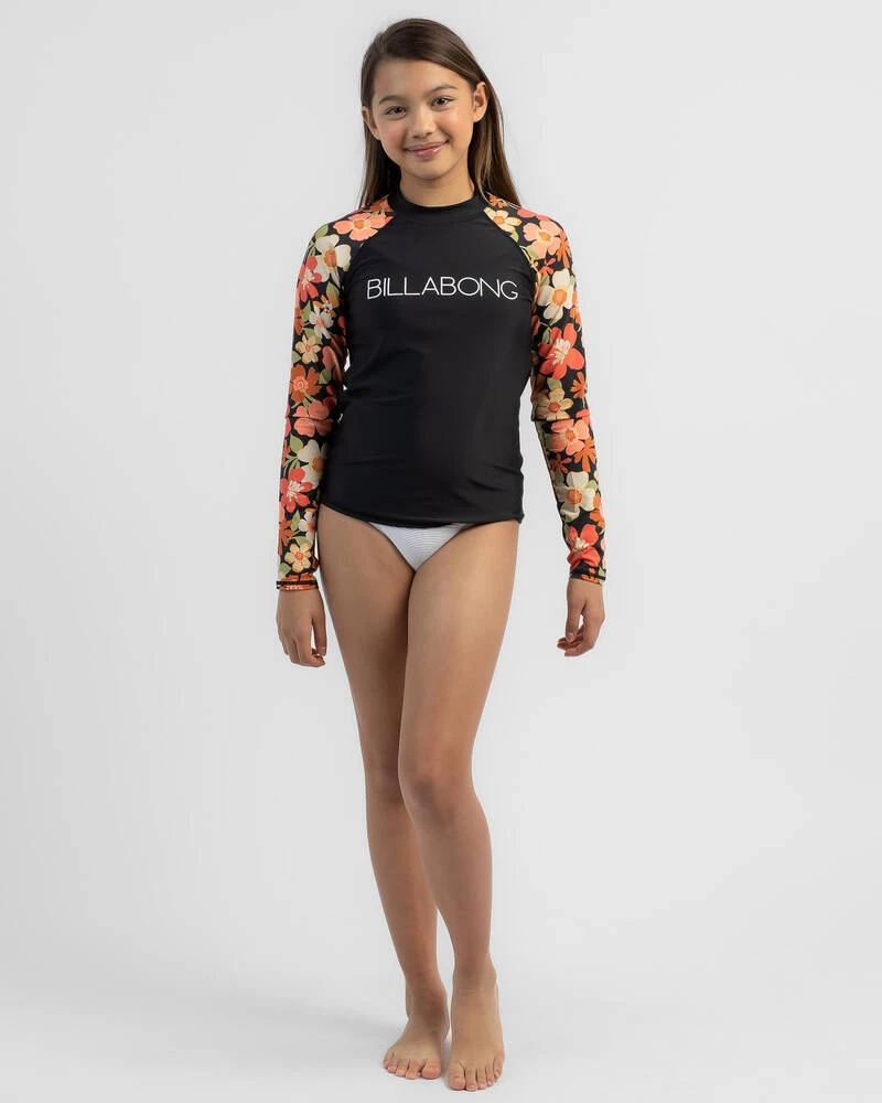 Billabong Girls' Wild Flower Long Sleeve Rash Vest 4 Billabong Girls' Wild Flower Long Sleeve Rash Vest - Image 2
