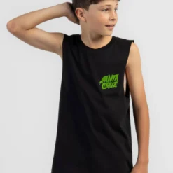 Santa Cruz Boys' OG Slasher Muscle Tank -Cheap Kiddo Cloth Store 20343215 04 LT XL
