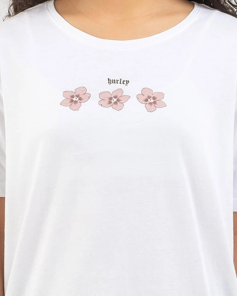 HURLEY Girls' Blossoming T-Shirt 6 HURLEY Girls' Blossoming T-Shirt - Image 4