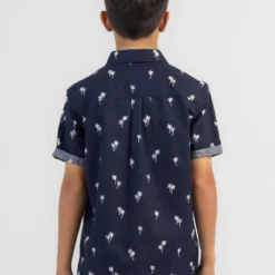 Rip Curl Boys' Paradise Palms Short Sleeve Shirt 8 Rip Curl Boys' Paradise Palms Short Sleeve Shirt -Cheap Kiddo Cloth Store 20345937 02 LT XL