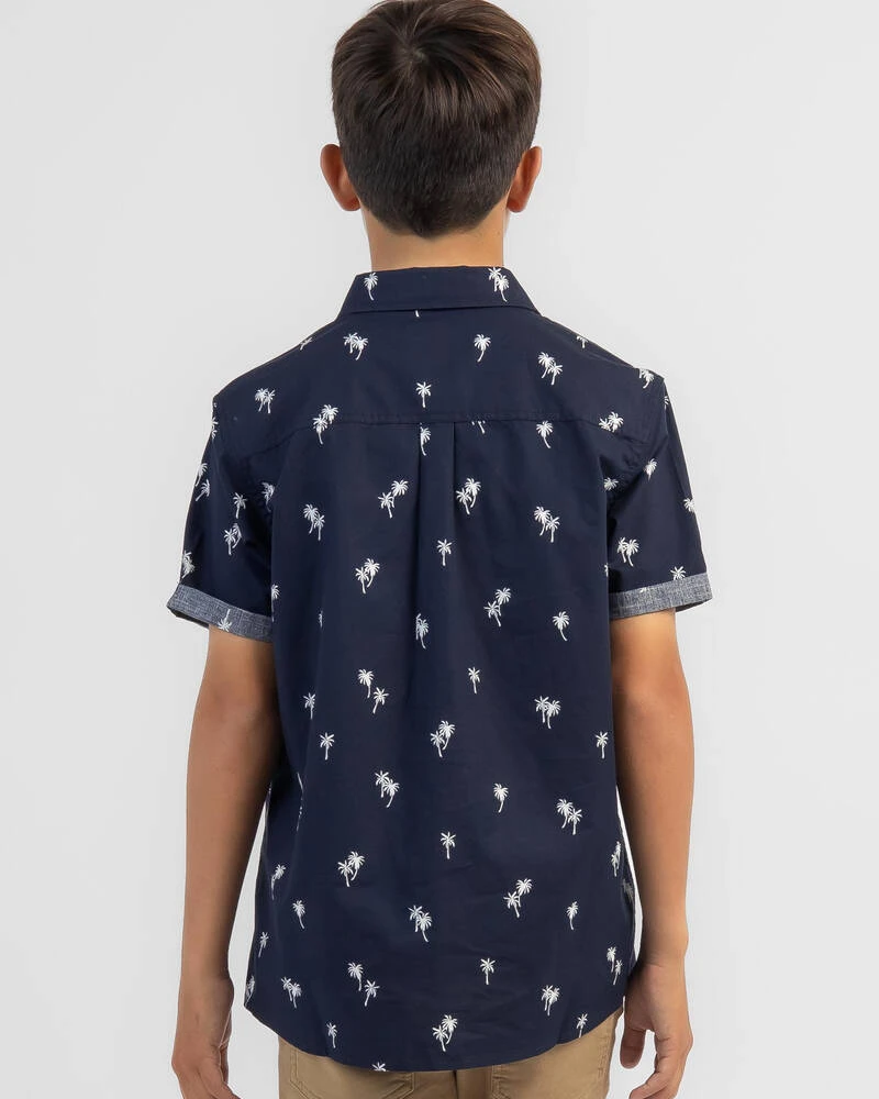 Rip Curl Boys' Paradise Palms Short Sleeve Shirt 5 Rip Curl Boys' Paradise Palms Short Sleeve Shirt - Image 3