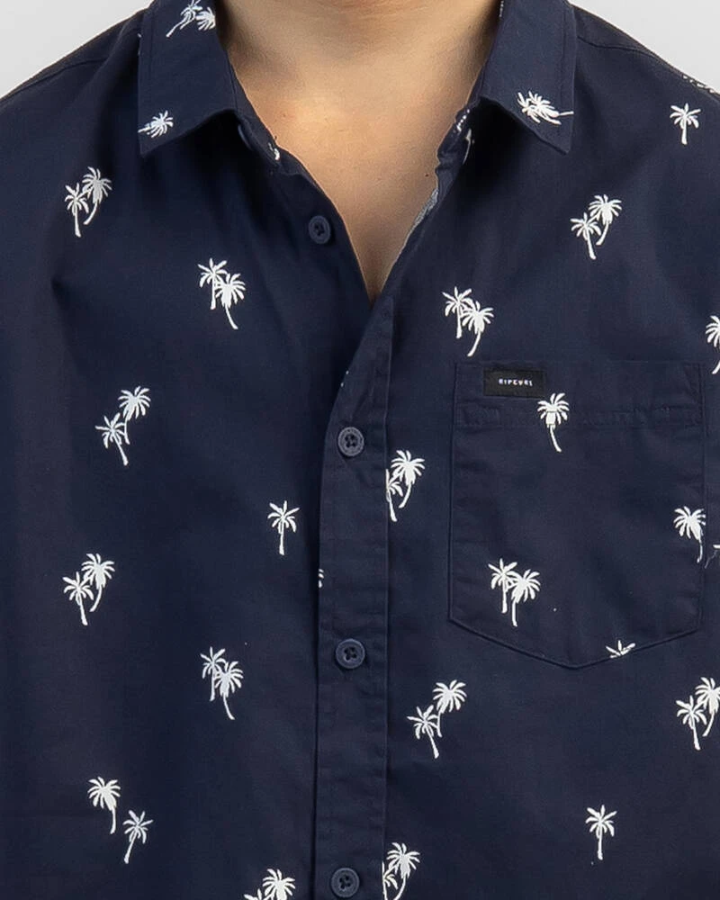 Rip Curl Boys' Paradise Palms Short Sleeve Shirt 6 Rip Curl Boys' Paradise Palms Short Sleeve Shirt - Image 4