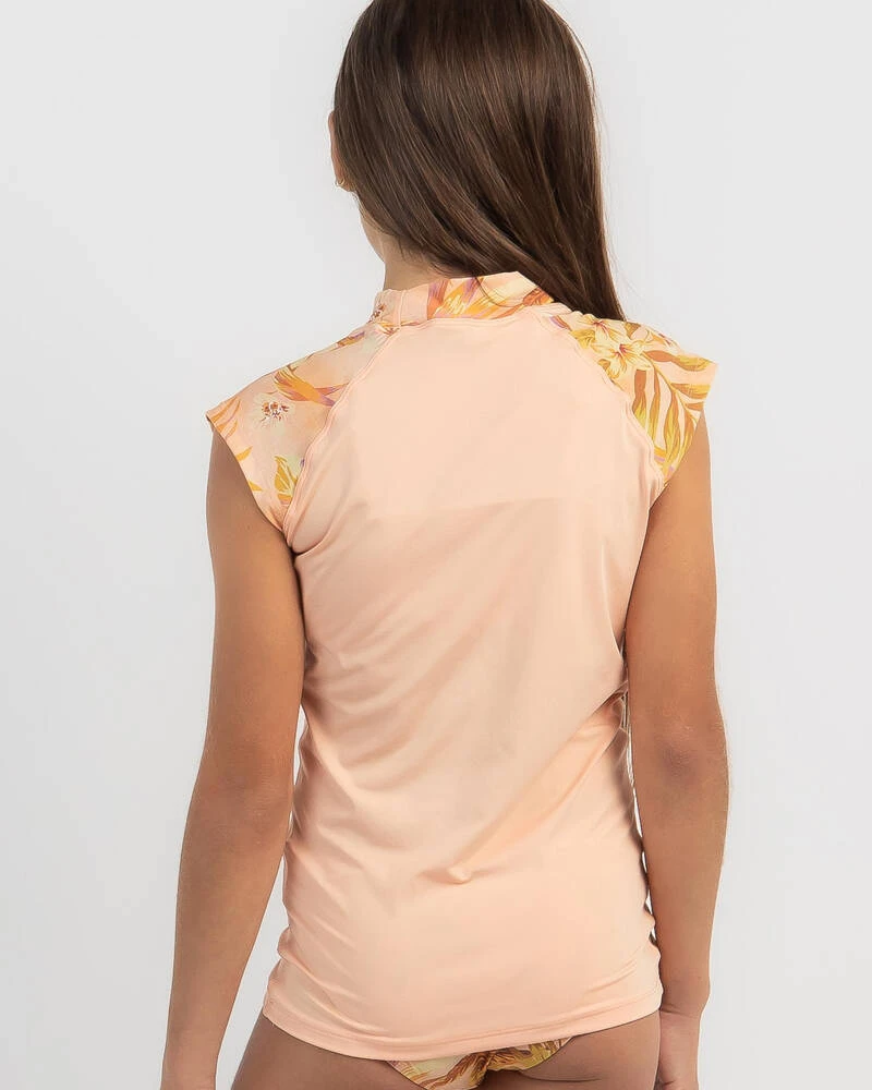 Rip Curl Girls' Sunday Swell Rash Vest Set 7 Rip Curl Girls' Sunday Swell Rash Vest Set - Image 5