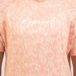 Rip Curl Girls' Script Short Sleeve Rash Vest -Cheap Kiddo Cloth Store 20346092 04 RT XL