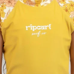 Rip Curl Girls' Cosmic Paradise Short Sleeve Rash Vest Set -Cheap Kiddo Cloth Store 20346095 01 TP XL