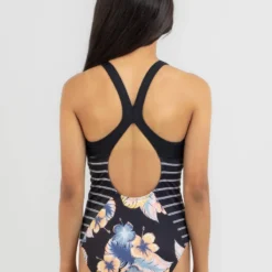 Roxy Girls' Swim For Good Time PT One Piece Swimsuit -Cheap Kiddo Cloth Store 20346270 01 LT XL