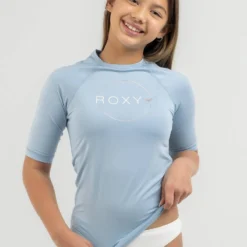 Roxy Girls' Beach Classics 3/4 Short Sleeve Rash Vest