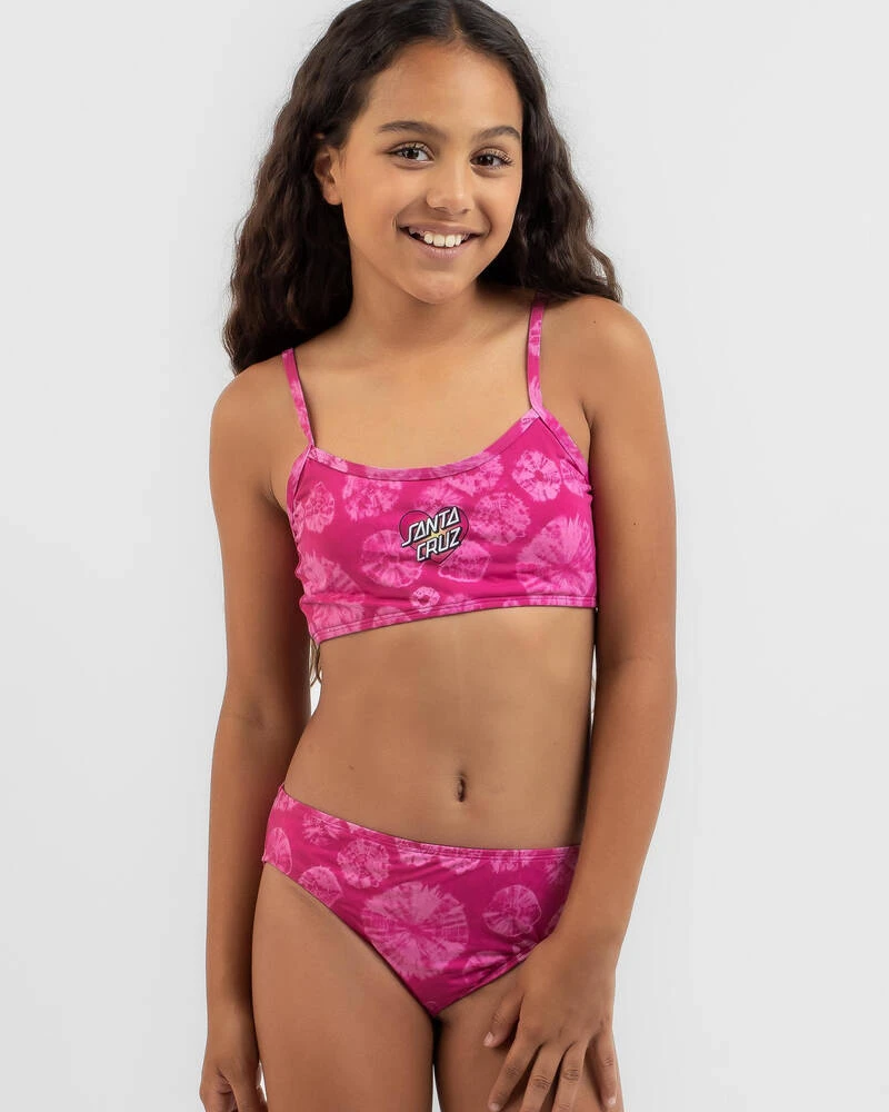 Santa Cruz Girls' Gradient Heart Dot Bikini Set 3 Santa Cruz Girls' Gradient Heart Dot Bikini Set