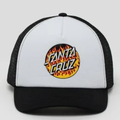 Santa Cruz Boys' Blaze Dot Trucker Cap