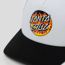 Santa Cruz Boys' Blaze Dot Trucker Cap -Cheap Kiddo Cloth Store 20347257 01 RT XL