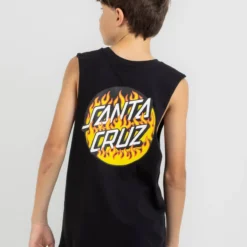 Santa Cruz Boys' Blaze Dot Muscle Tank