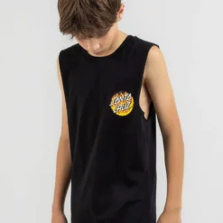 Santa Cruz Boys' Blaze Dot Muscle Tank -Cheap Kiddo Cloth Store 20347842 02 LT XL