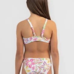 Roxy Girls' Tropical Time Crop Bikini Set -Cheap Kiddo Cloth Store 20349504 01 LT XL