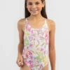 Roxy Girls' Tropical Time One Piece Swimsuit 2 Roxy Girls' Tropical Time One Piece Swimsuit -Cheap Kiddo Cloth Store 20349506 01 FT XL
