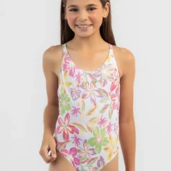 Roxy Girls' Tropical Time One Piece Swimsuit