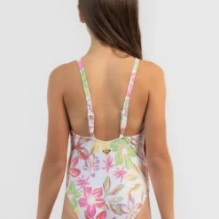 Roxy Girls' Tropical Time One Piece Swimsuit -Cheap Kiddo Cloth Store 20349506 01 LT XL