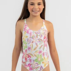 Roxy Girls' Tropical Time One Piece Swimsuit -Cheap Kiddo Cloth Store 20349506 01 RT XL
