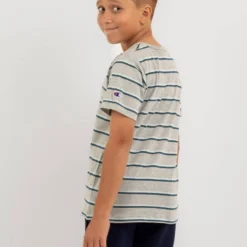 Champion Boys' Stripe T-Shirt 8 Champion Boys' Stripe T-Shirt -Cheap Kiddo Cloth Store 20349885 07 LT XL