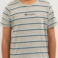 Champion Boys' Stripe T-Shirt 9 Champion Boys' Stripe T-Shirt -Cheap Kiddo Cloth Store 20349885 07 RT XL